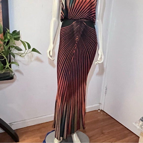 S-Twelve Maxi Dress Size Small Stretch Maxi Dress spaghetti straps Full Length S - Picture 11 of 14